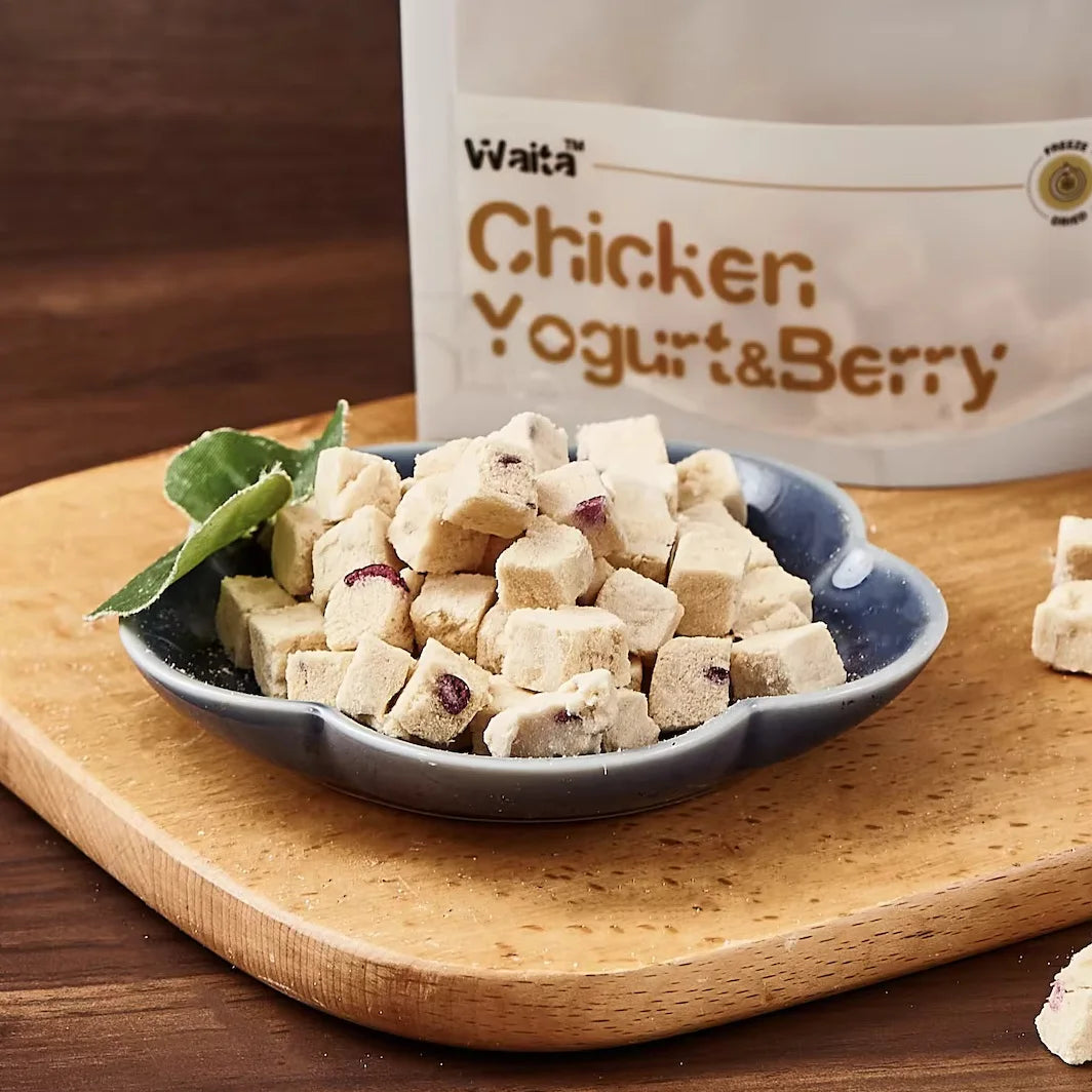 Waita Freeze Dried Chicken Yogurt Berry Training Treat by PawHaven