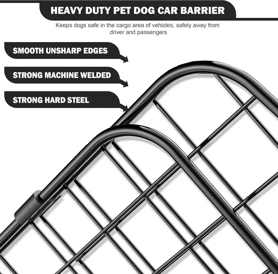 Premium Anti Collision Dog Car Barrier Back Seat by PawHaven