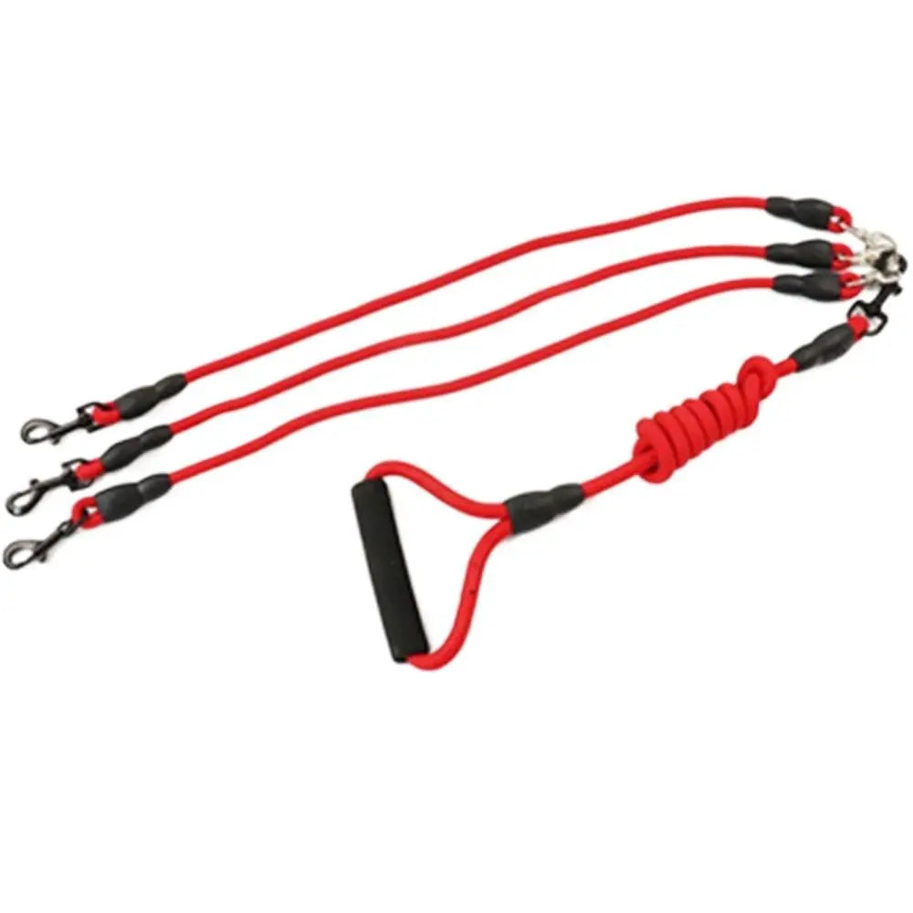 Pet Leash Nylon Double Dual Two Heads Dogs Rope 2 Way Coupler Walk Dogs Collars Harness Leads Dog Leashes by PawHaven