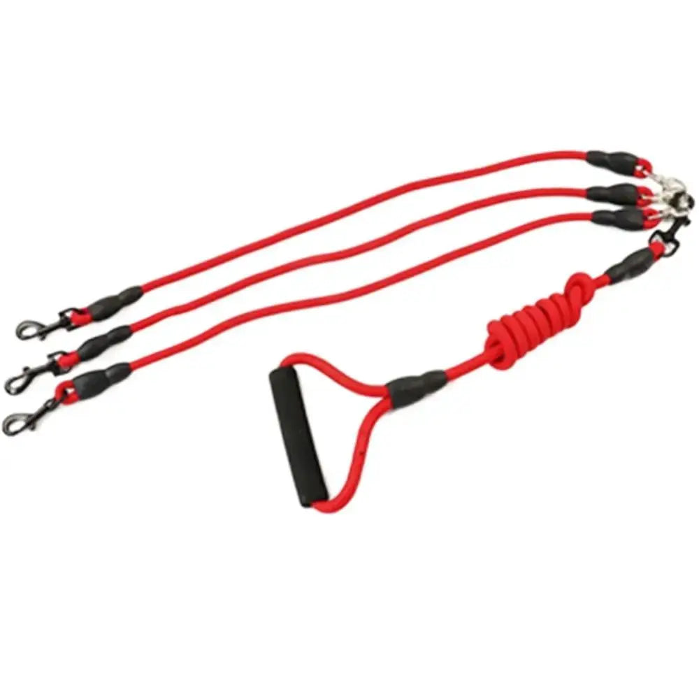 Pet Leash Nylon Double Dual Two Heads Dogs Rope 2 Way Coupler Walk Dogs Collars Harness Leads Dog Leashes by PawHaven