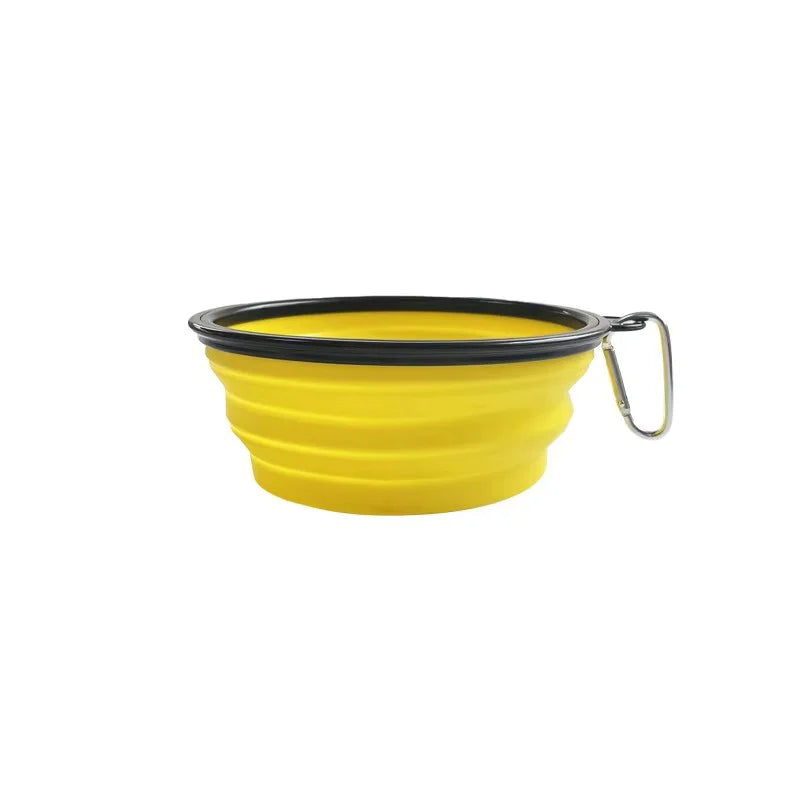 Portable Collapsible Silicone Dog Bowl Pet Food Water Feeding Dish Outdoor Camping Hiking Travel Bowl For Cats Puppies Equipped by PawHaven