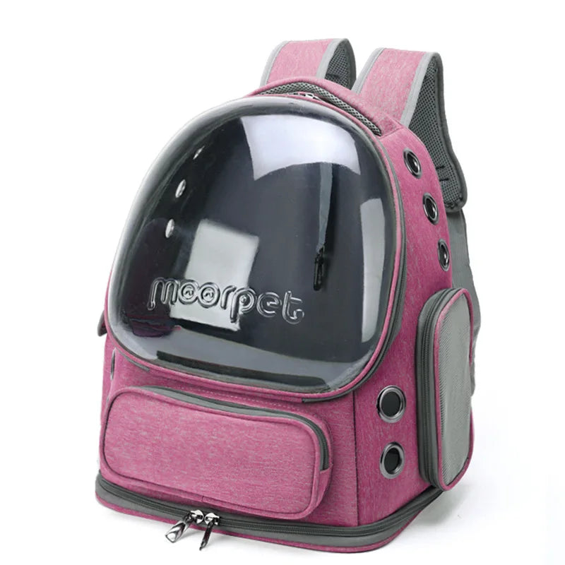 Transparent Pet Cat Carrier Bag Outdoor Travel Backpack for Cats Small Dogs Breathable Cat Carrying Bag Pet Supplies by PawHaven