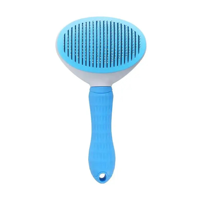 Pet One Button Self Cleaning Slicker Brush Automatic Hair Remover Comb Dog Cat Massage Needle Comb For Pet Beauty Care Supplies by PawHaven