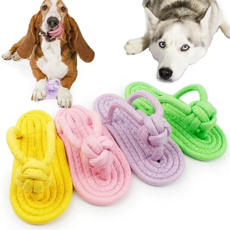 Dog Chewing Toy Cotton Slipper Rope Toy for Small Large Dogs Pet Teeth Training Molar Toys Interactive Dog Toy Dog Accessories by PawHaven