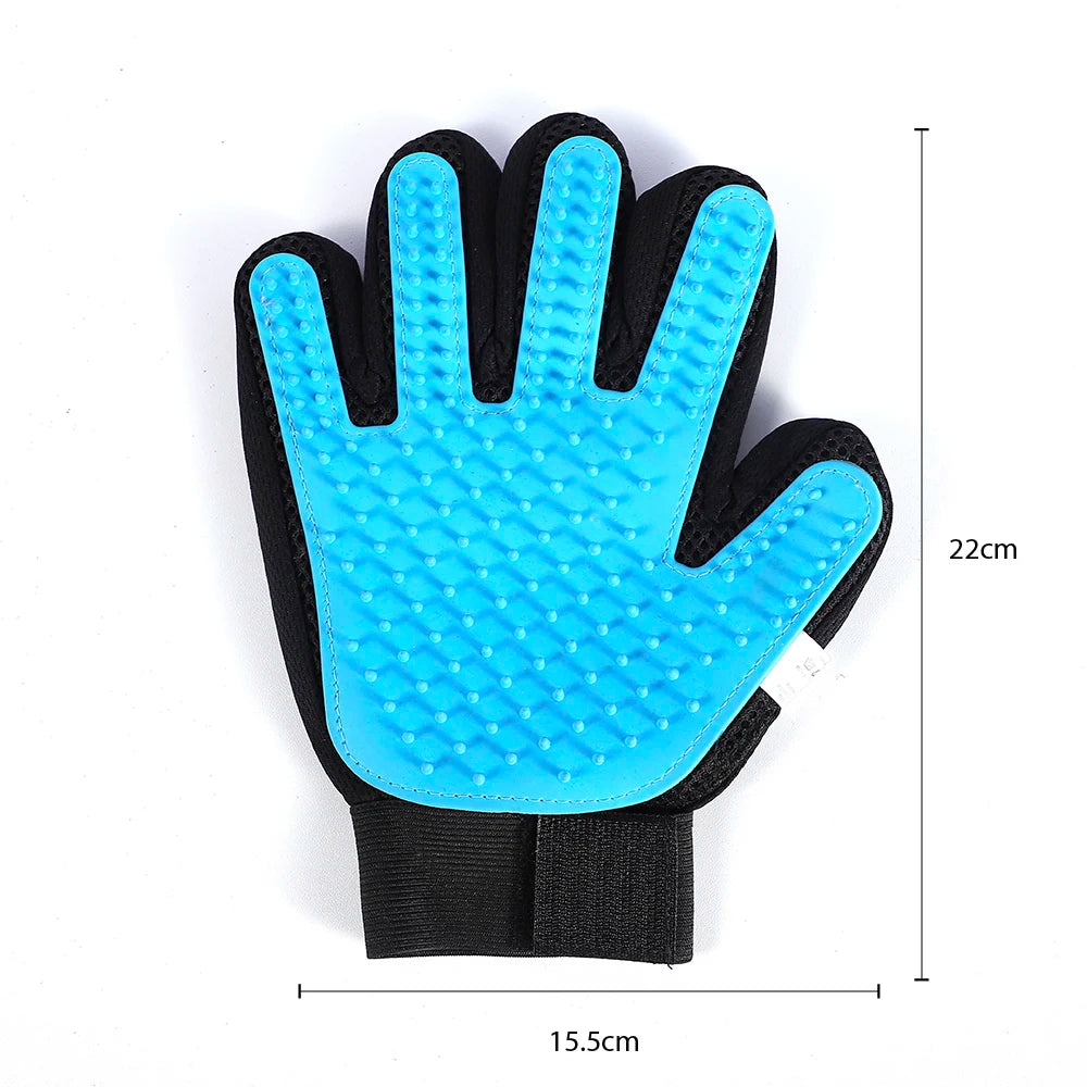 Pet Shedding Glove, Soft Massage Hair Remover for Gentle Grooming and Fur Control by PawHaven