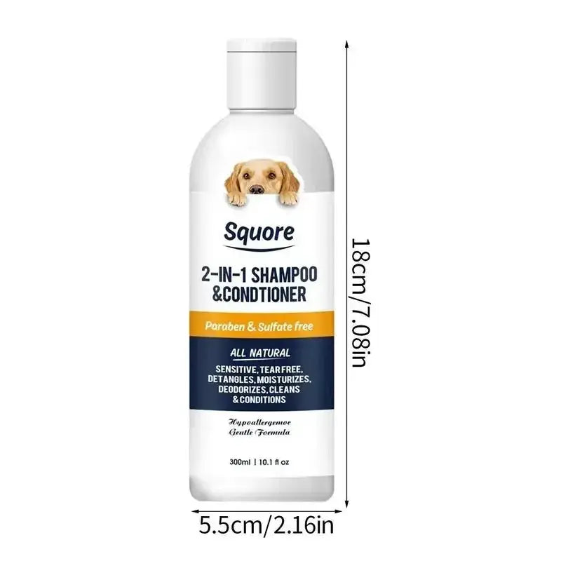 Puppy Shampoo And Conditioner 2 In 1 Natural Moisturizing Shampoo Moisturizing Dog Shampoo For Sensitive Skin PH Balanced by PawHaven