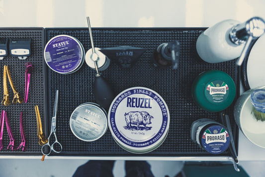 a close-up of a table full of tools
