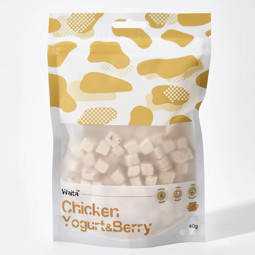 Waita Freeze Dried Chicken Yogurt Berry Training Treat by PawHaven