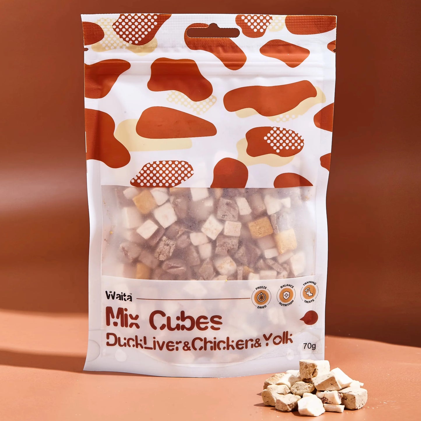 Waita Freeze Dried Mixed Cube Treats High Protein Reward by PawHaven