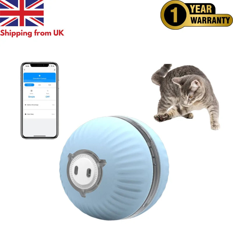 KitPlus Interactive Cat Ball Toy With USB Rechargeable by PawHaven