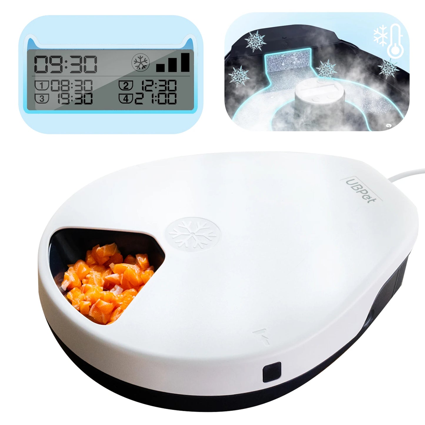 UBPet Automatic Cat Feeder With Cooling For Fresh Food by PawHaven
