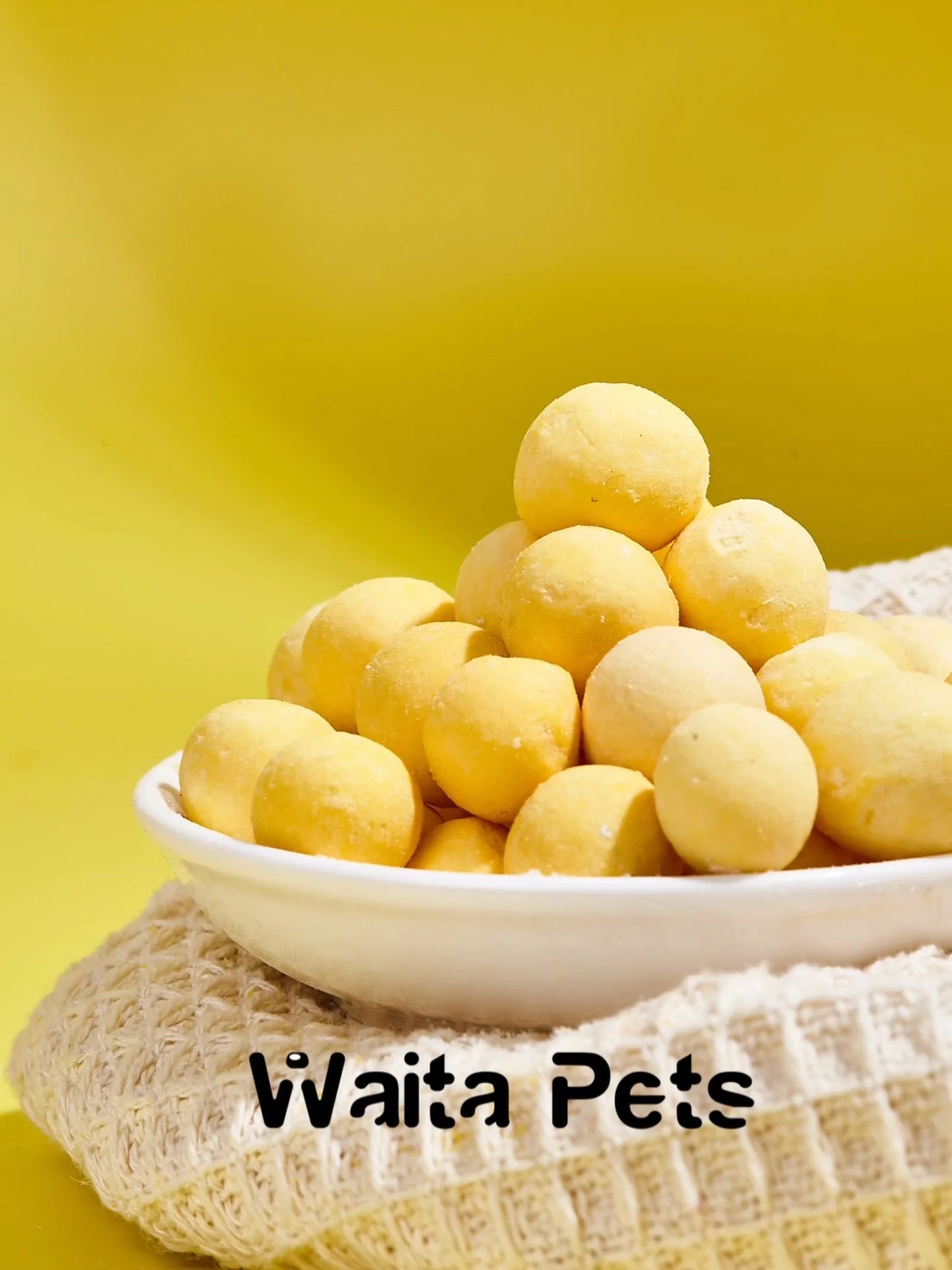 Waita Freeze Dried Quail Egg Yolk 70g Premium Pet Treats Cat Dog High Protein Nutrient Dense Skin Coat Rich Vitamins Minerals by PawHaven