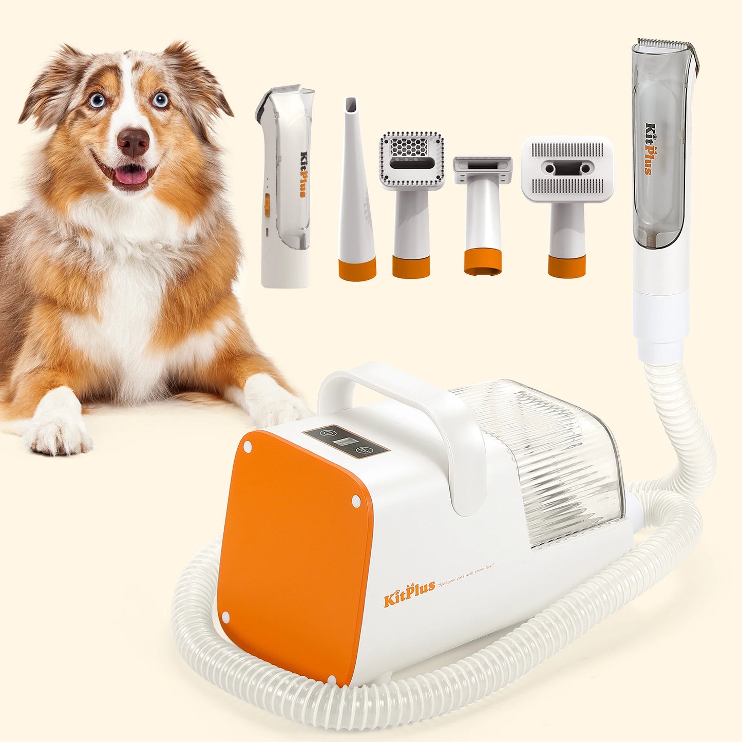 Premium Dog Grooming Kit With Powerful Suction by PawHaven