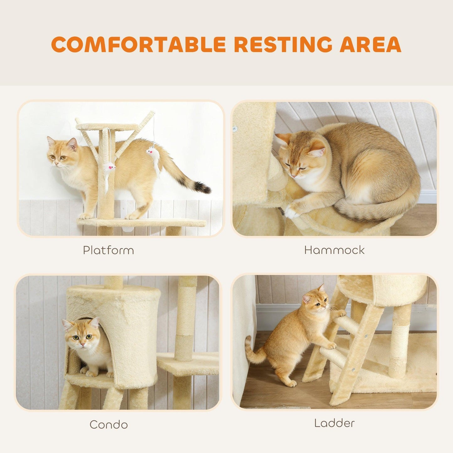 PawHut 3-Tier Cat Tree Keeps Indoor Cats Active by PawHaven