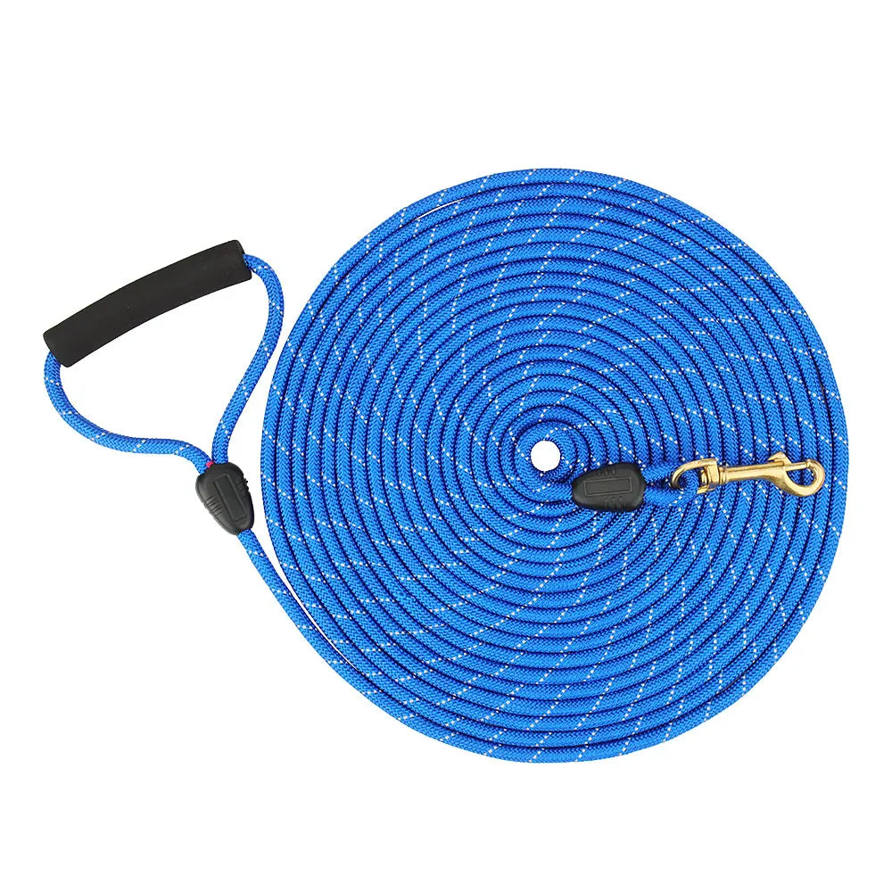 Reflective Dog Leashes Long Pet Leash Outdoor Puppy Cat Dog Training Walk Tracking Rope 5M/10M/20M by PawHaven