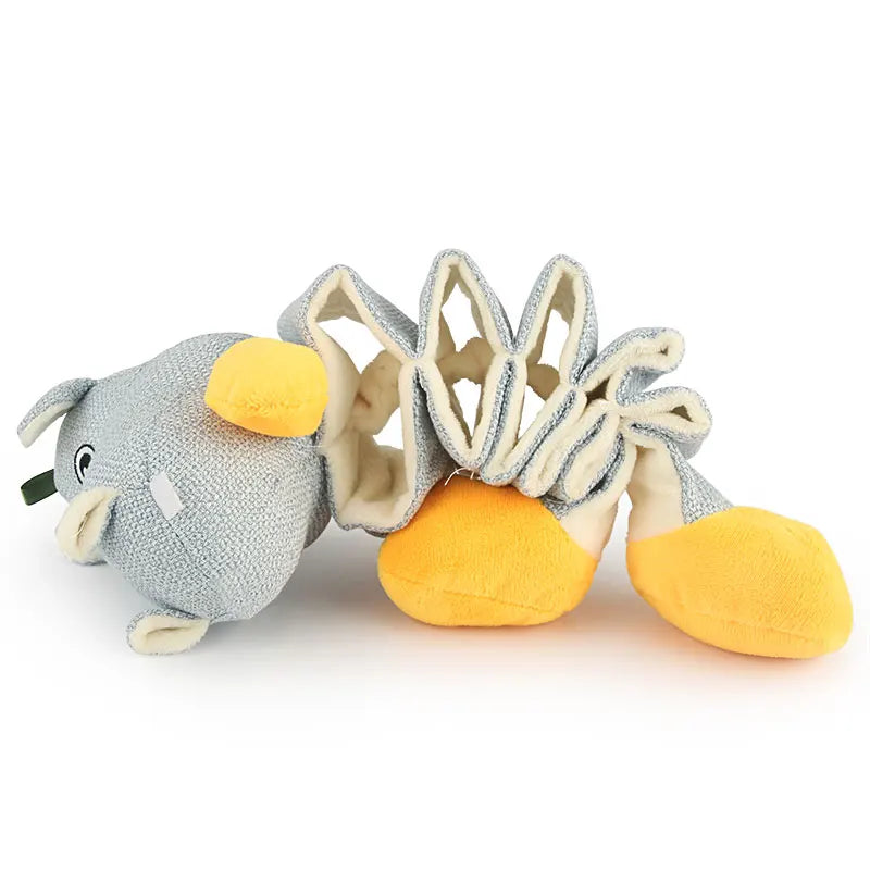 Cloth Leakage Food Dog Toy For Puppy Hippo Slow Feed Small Dog Toys Kangaroo Koala Cotton Linen Slow Eat Pet Toy by PawHaven