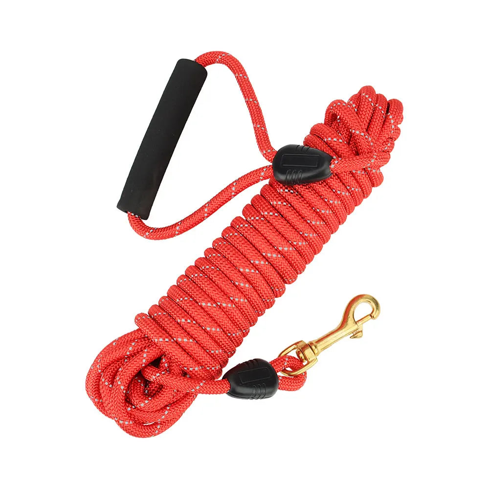 Reflective Dog Leashes Long Pet Leash Outdoor Puppy Cat Dog Training Walk Tracking Rope 5M/10M/20M by PawHaven