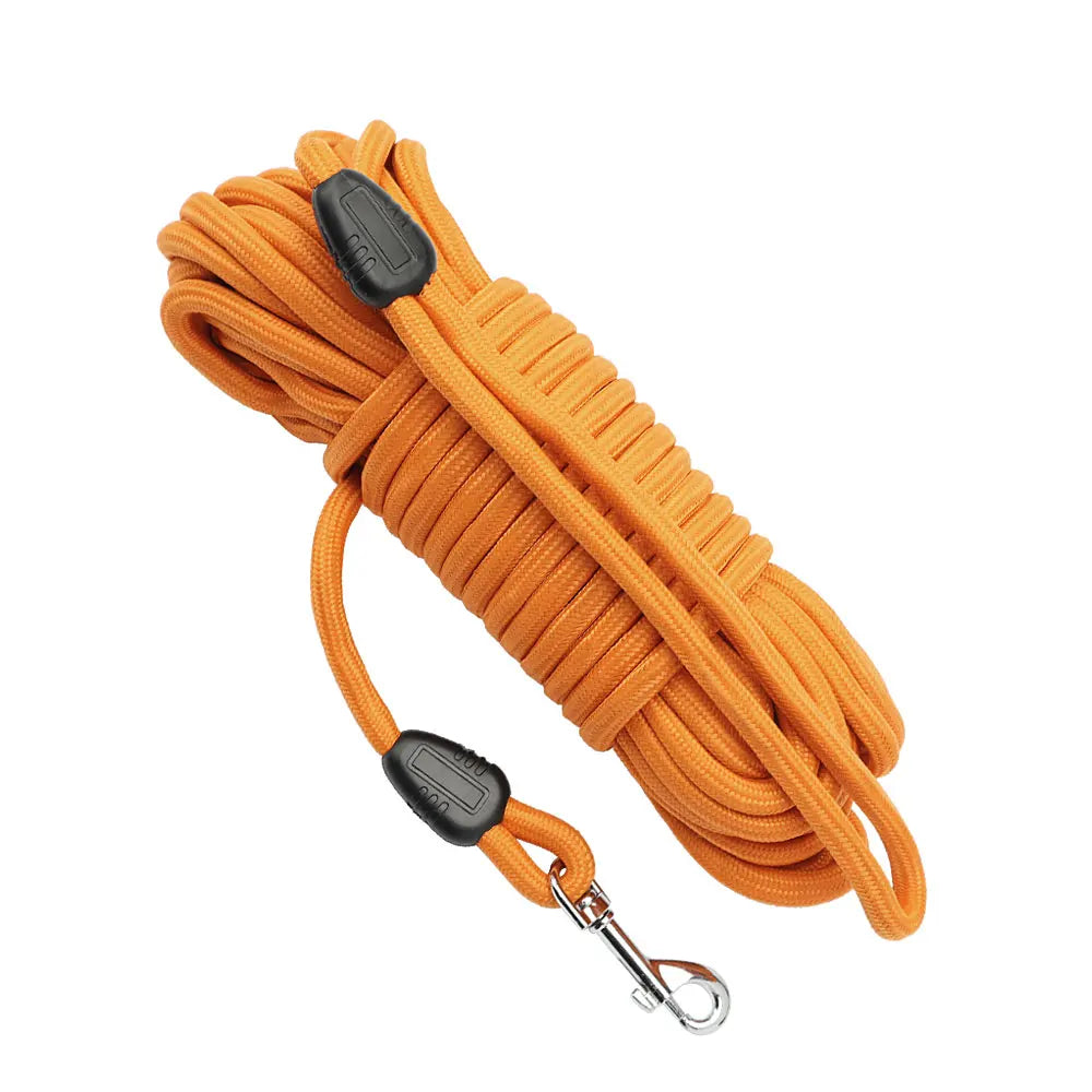 5M/10M/15M Long Style Big Dog Leash Tracking Round Rope Outdoor Walk Training Pet Lead Leashes For Medium Large Dogs by PawHaven