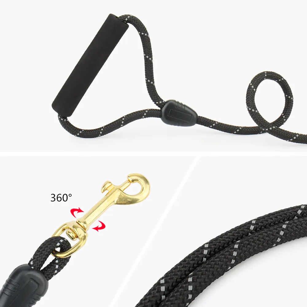 Reflective Dog Leashes Long Pet Leash Outdoor Puppy Cat Dog Training Walk Tracking Rope 5M/10M/20M by PawHaven