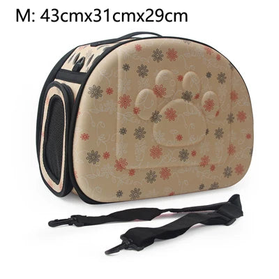 Dog Carrier Bag Portable Cat Handbag Foldable Travel Pet Bag Puppy Carrying Mesh Shoulder Dog Bag S/M/L by PawHaven