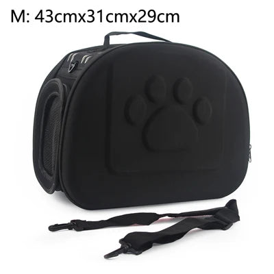 Dog Carrier Bag Portable Cat Handbag Foldable Travel Pet Bag Puppy Carrying Mesh Shoulder Dog Bag S/M/L by PawHaven