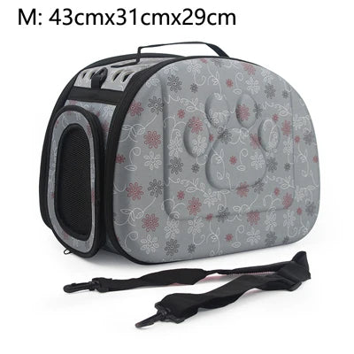 Dog Carrier Bag Portable Cat Handbag Foldable Travel Pet Bag Puppy Carrying Mesh Shoulder Dog Bag S/M/L by PawHaven