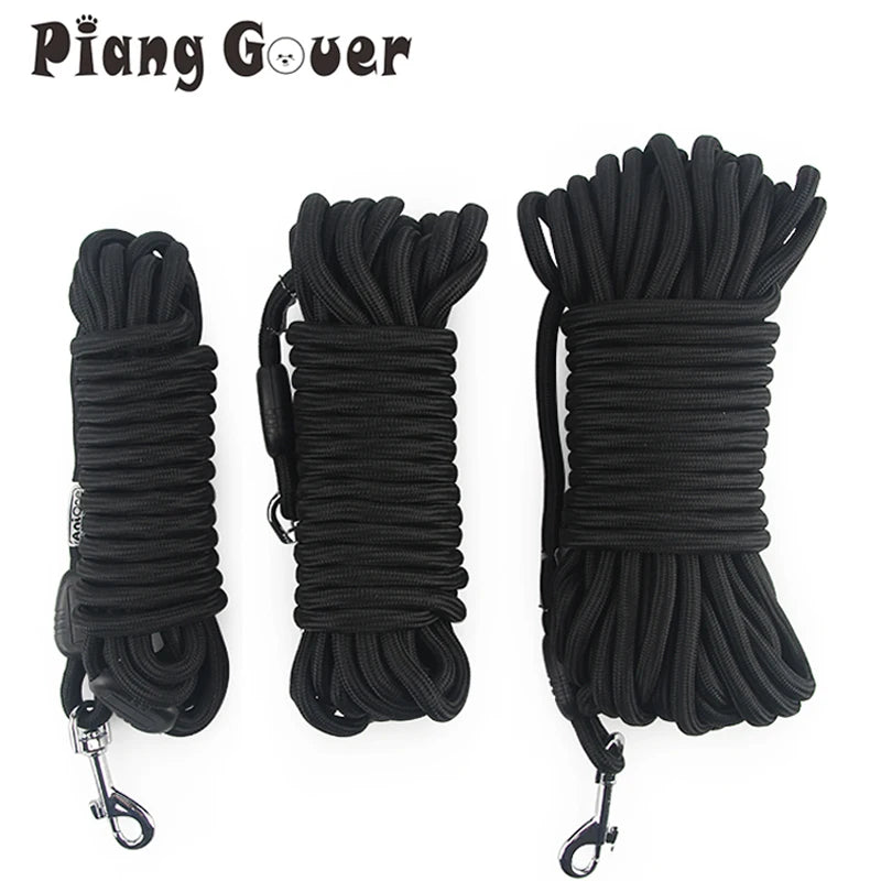 5M/10M/15M Long Style Big Dog Leash Tracking Round Rope Outdoor Walk Training Pet Lead Leashes For Medium Large Dogs by PawHaven