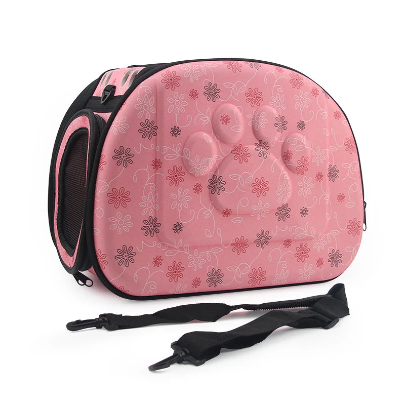 Dog Carrier Bag Portable Cat Handbag Foldable Travel Pet Bag Puppy Carrying Mesh Shoulder Dog Bag S/M/L by PawHaven