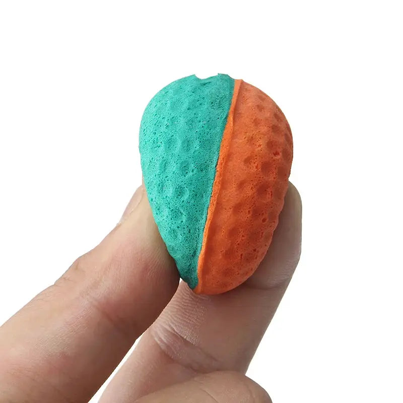 10pcs Pet Toys Latex Ball Cat Toy Foam Ball Feather Kitten Playing Cats Ball Toy by PawHaven