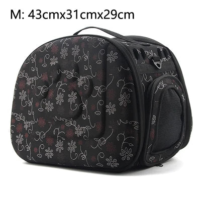 Dog Carrier Bag Portable Cat Handbag Foldable Travel Pet Bag Puppy Carrying Mesh Shoulder Dog Bag S/M/L by PawHaven
