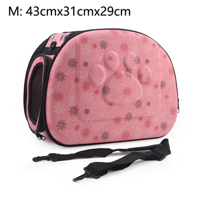 Dog Carrier Bag Portable Cat Handbag Foldable Travel Pet Bag Puppy Carrying Mesh Shoulder Dog Bag S/M/L by PawHaven