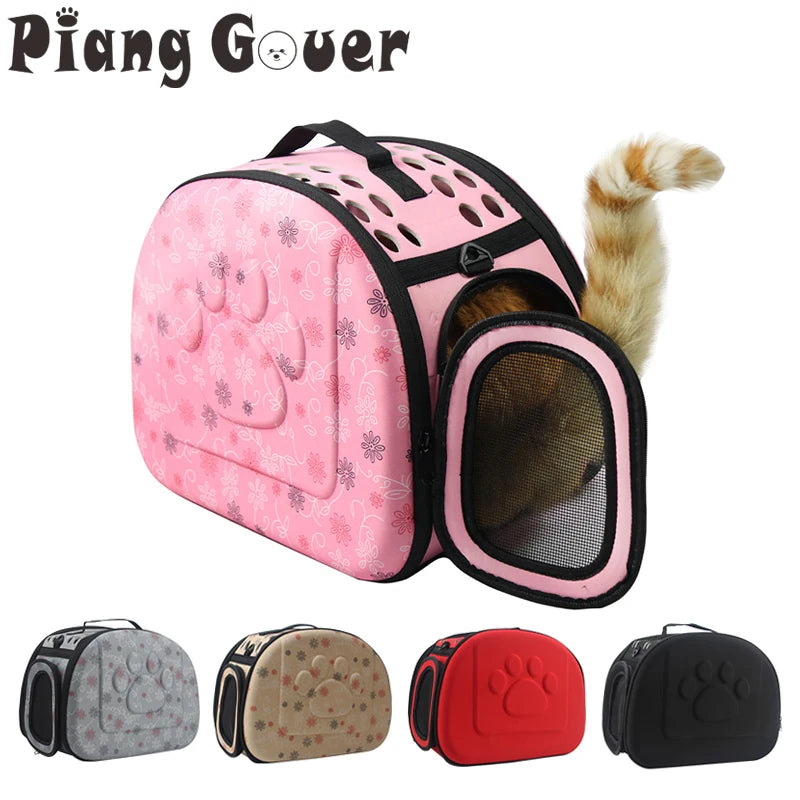 Dog Carrier Bag Portable Cat Handbag Foldable Travel Pet Bag Puppy Carrying Mesh Shoulder Dog Bag S/M/L by PawHaven