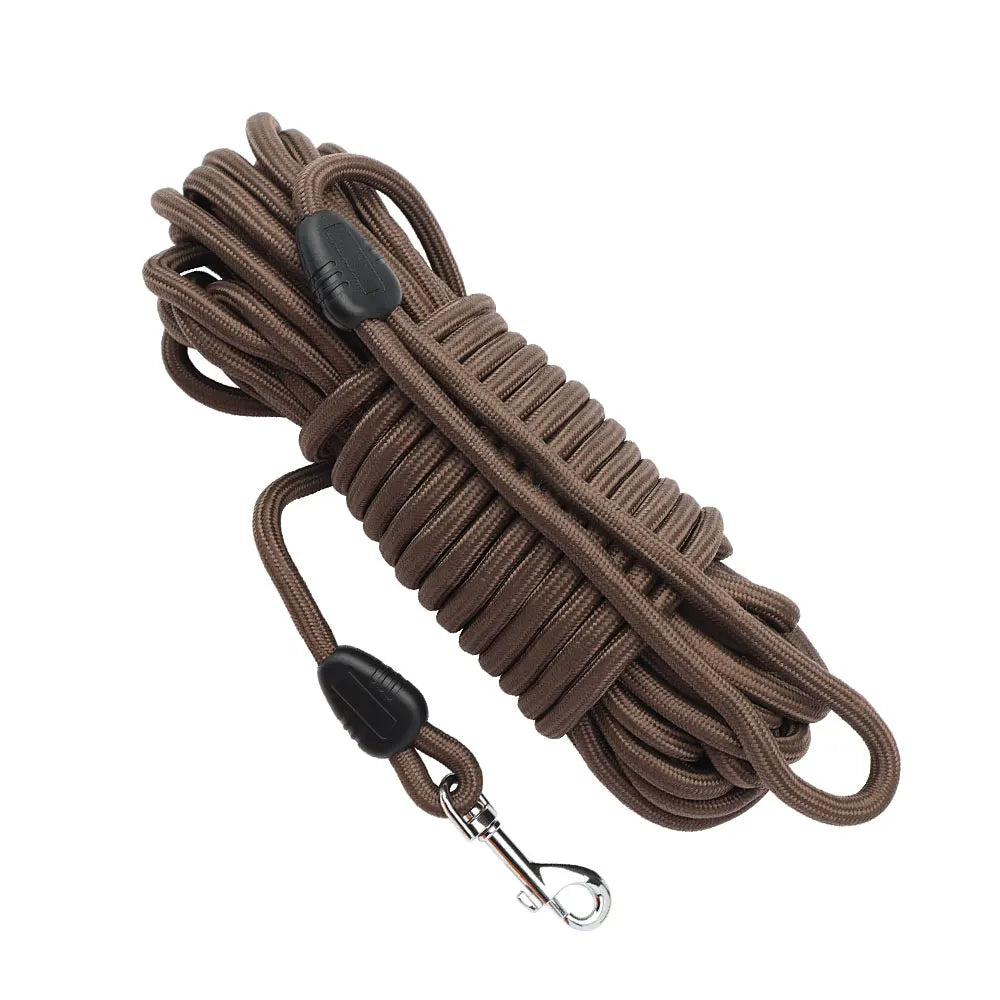 5M/10M/15M Long Style Big Dog Leash Tracking Round Rope Outdoor Walk Training Pet Lead Leashes For Medium Large Dogs by PawHaven
