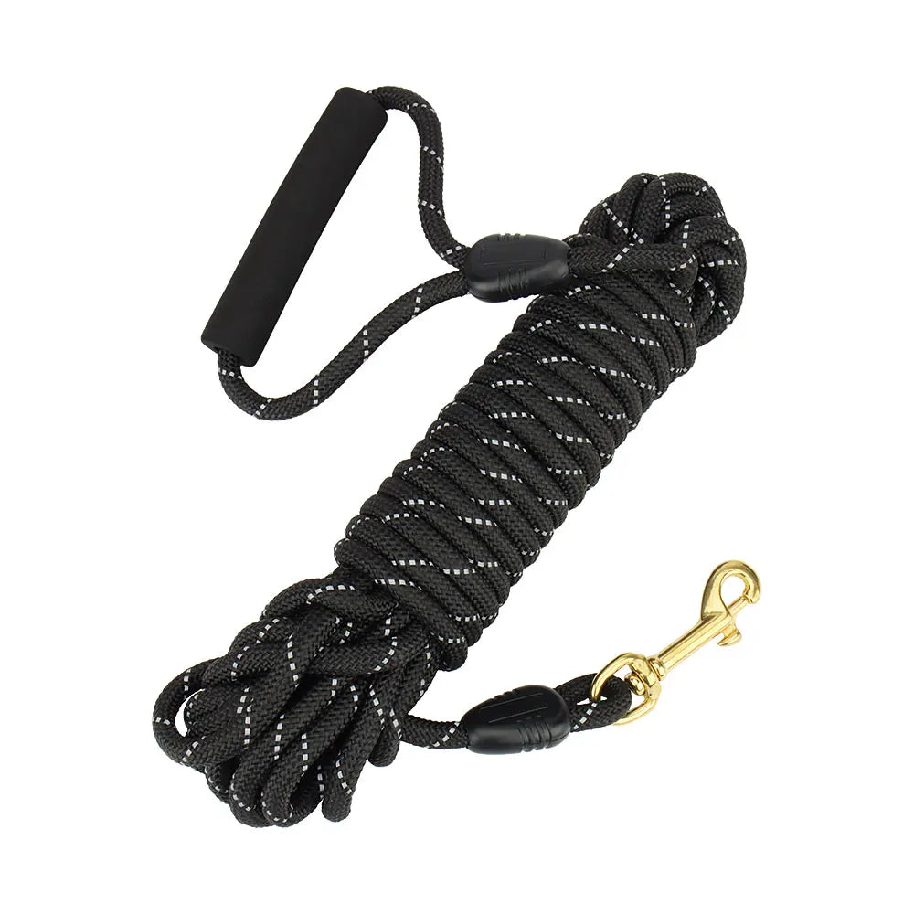 Reflective Dog Leashes Long Pet Leash Outdoor Puppy Cat Dog Training Walk Tracking Rope 5M/10M/20M by PawHaven