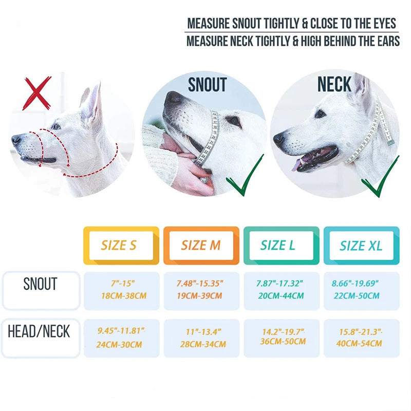 Premium Reflective Breathable Dog Muzzle For Bark Control by PawHaven