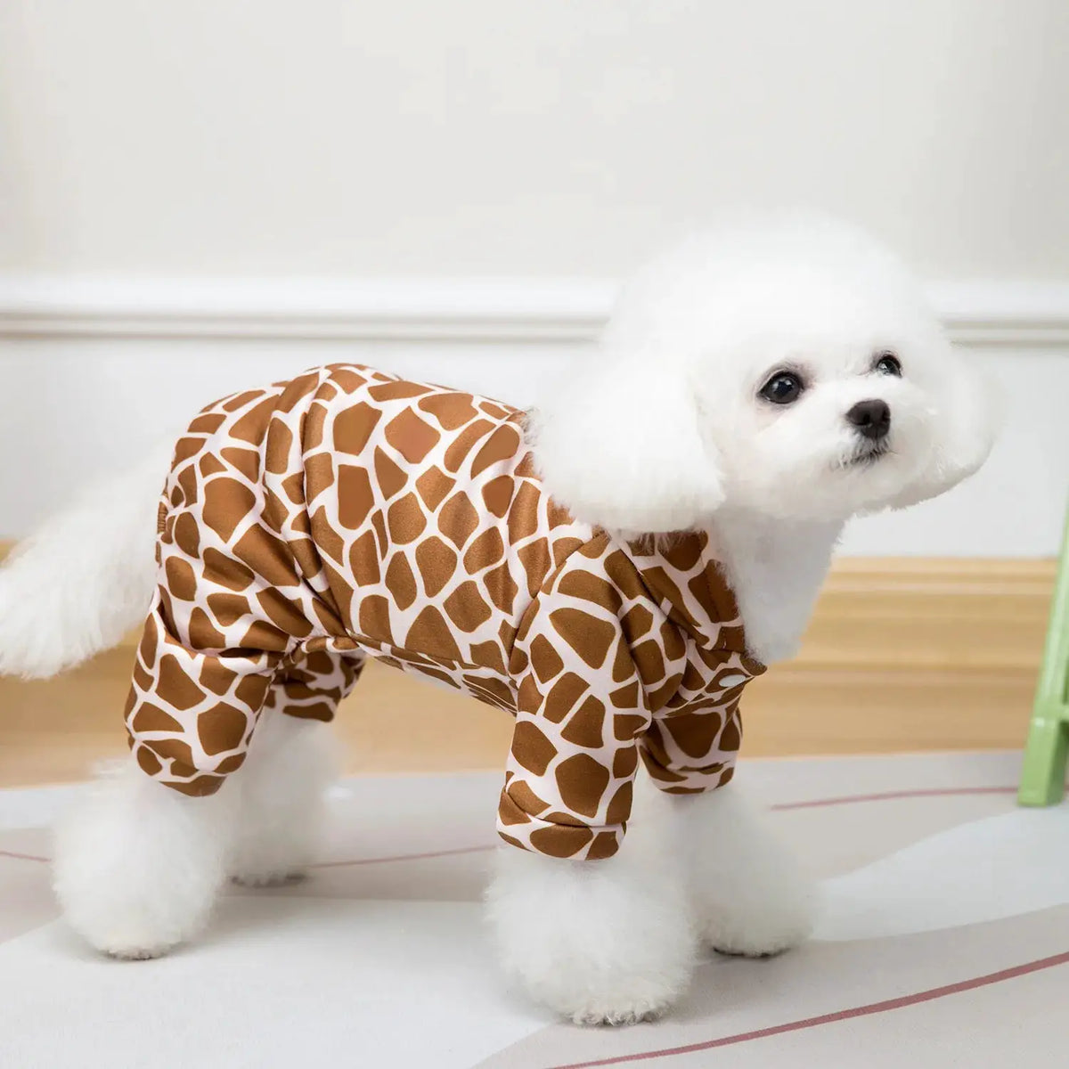 Leopard Print Pet Puppy Dog Four-legged With hooks Hoodie Clothes Small Dog spring and Winter Warm dog cat pet Clothes by PawHaven