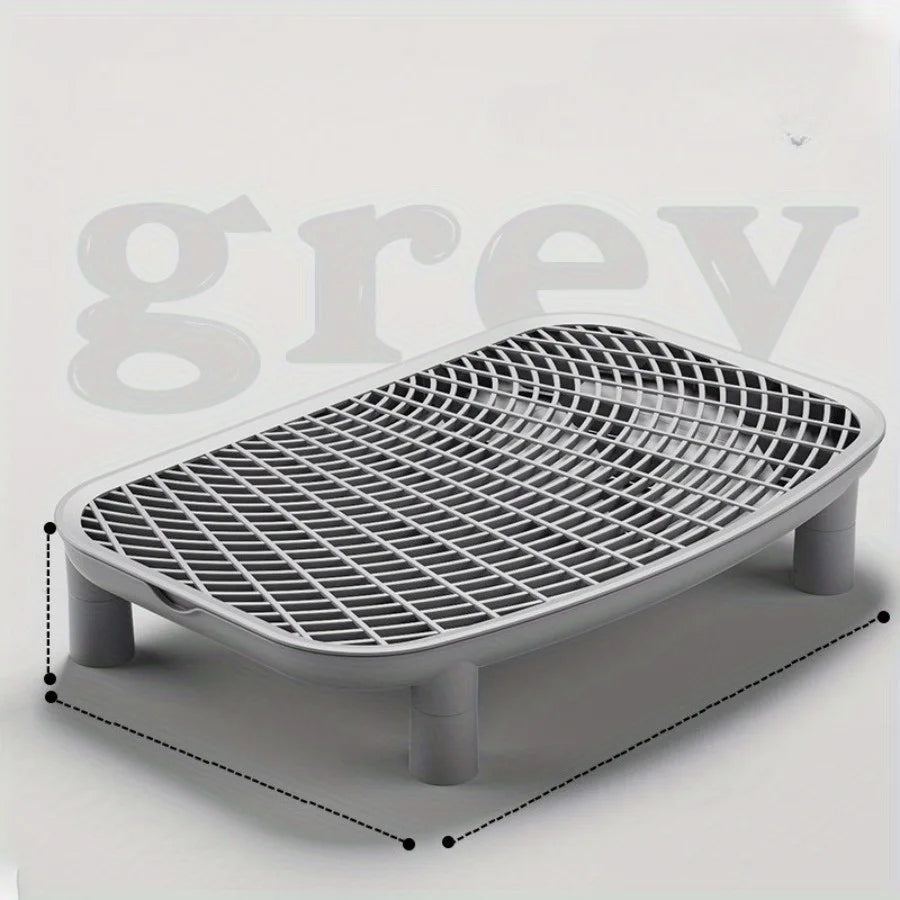 Cat Litter Box Sand Control Mat with Double Layer Filter Leak Proof Design for Open Closed Style by PawHaven
