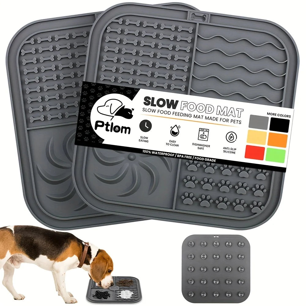Premium Silicone Slow Feeder Mat for Dogs and Cats by PawHaven