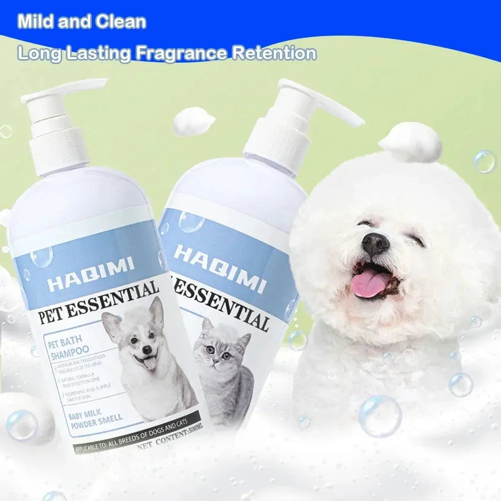 500ml Pet Bath Shampoo Cats Dogs Shower Gel Gentle Cleansing Deodorant Anti Itch Long Lasting Scent Pet Health Cleaning Products by PawHaven