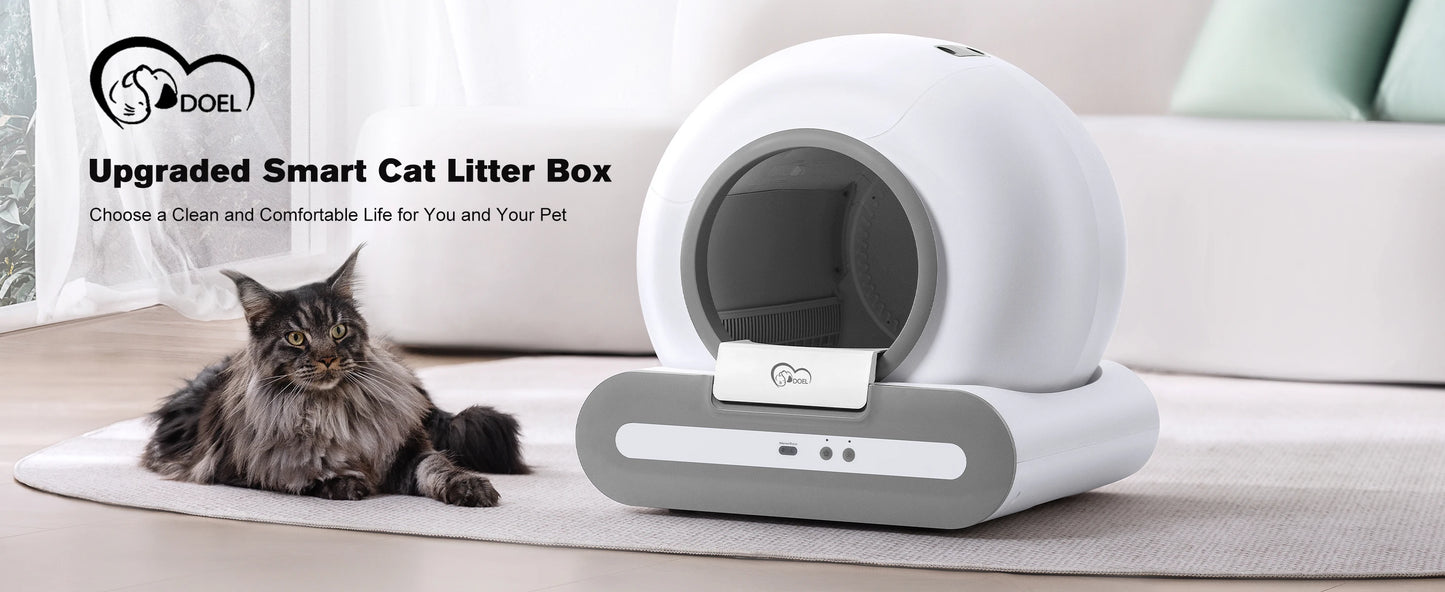 Doel 65L Self Cleaning Cat Litter Box App Control by PawHaven
