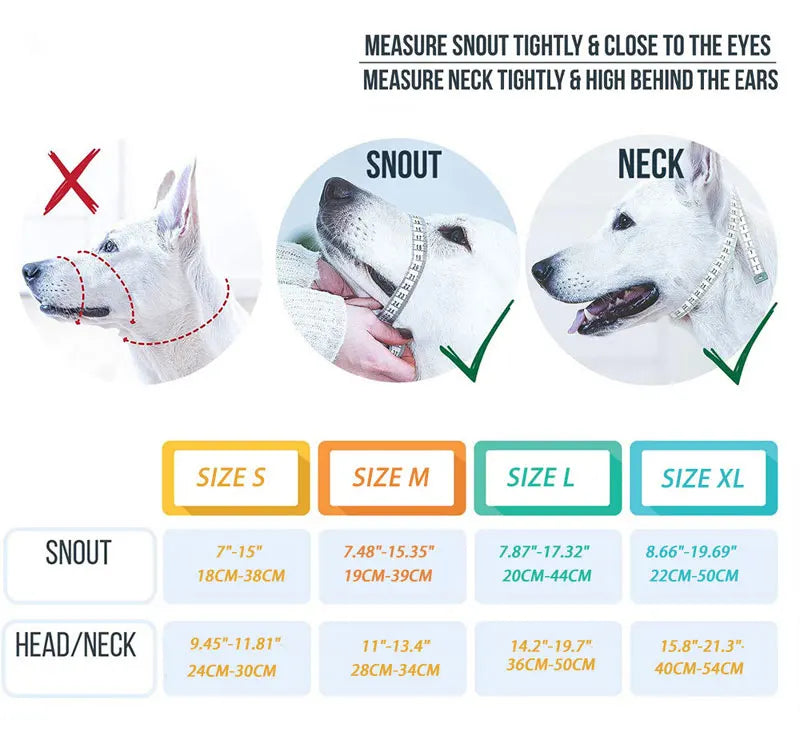 Premium Reflective Breathable Dog Muzzle For Bark Control by PawHaven
