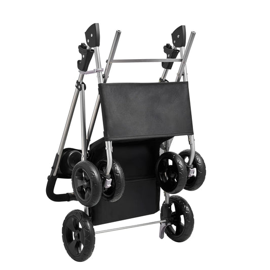 SucceBuy Pet Stroller 35 lbsDog Stroller Cart 4 Wheels Cats Pram w/Carrier & Mesh Animal Carrier w/Brake Small to Medium Pet by PawHaven