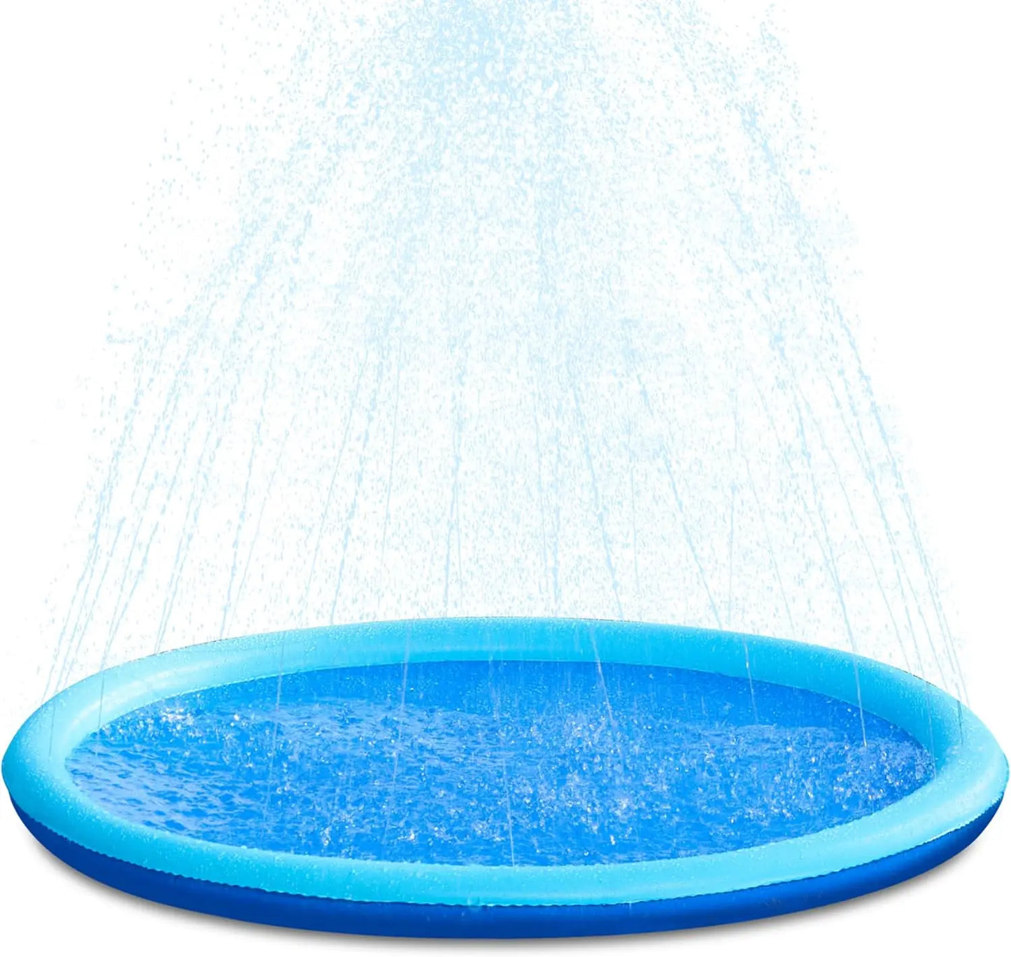 Dog Splash Pad Thick Sprinkler Pool Toy Anti-Slip Outdoor Summer Sprinkler Water Toy for Backyard Fountain Play Mat for Children by PawHaven