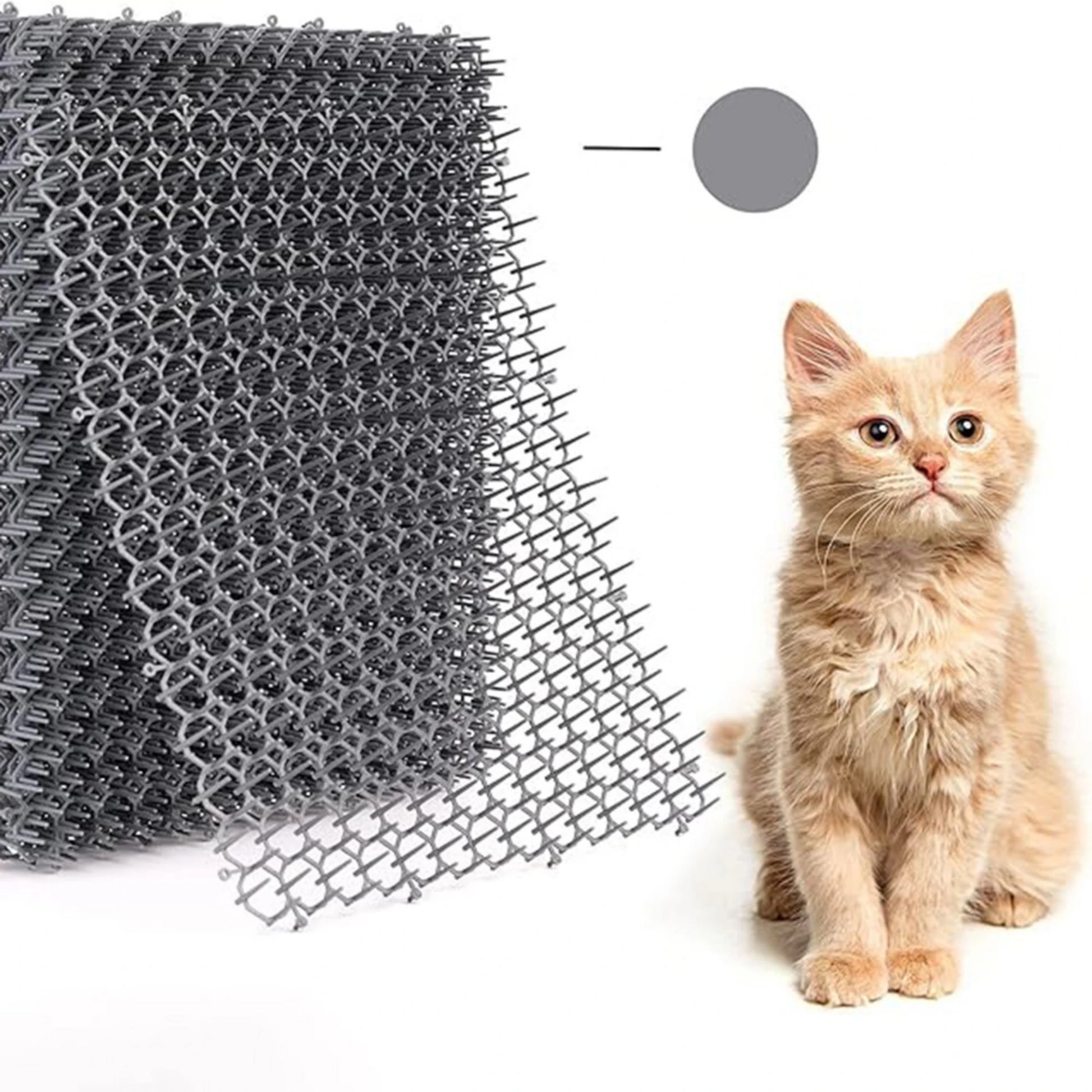 Cat-Proof Mat with Spikes for Vegetable Garden Durable Protection against Cats And Dogs Ideal for Gardening And Plant Care by PawHaven