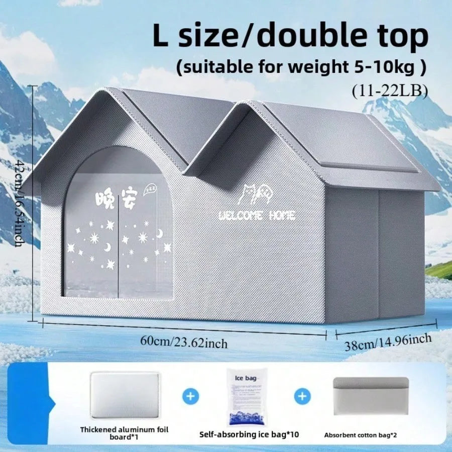 Cat Air Conditioning House Summer Cat Cooling Tool Nest Dog Ice House Dog Four Seasons Cat Pet Ice House by PawHaven