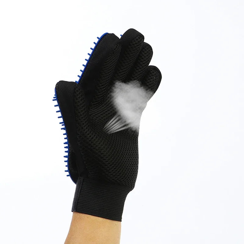Silicone Pet Grooming Gloves For Cats And Dogs Hair Removal by PawHaven