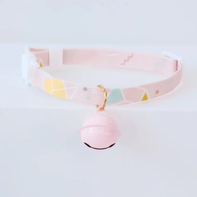Cute Daisy Pet Collar for Summer, Cat Dog Necklace with Breakaway Safety Buckle, Breathable & No Choke Summer Daisy Flower by PawHaven