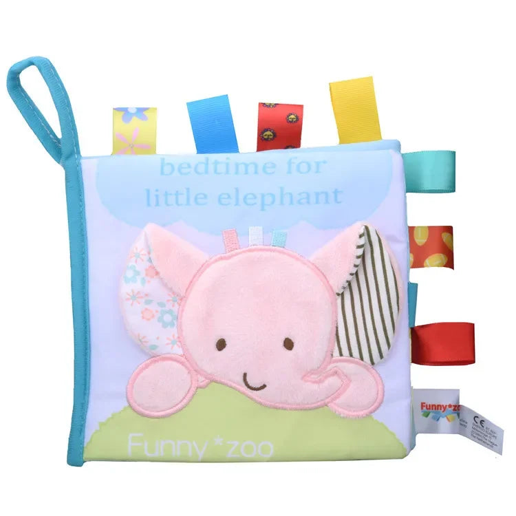 Dog Fabric Book Toy "SeaWorld" | Crinkle Paper & Squeaker Inside | Interactive Chew Toy for Puppies & Small Dogs by PawHaven