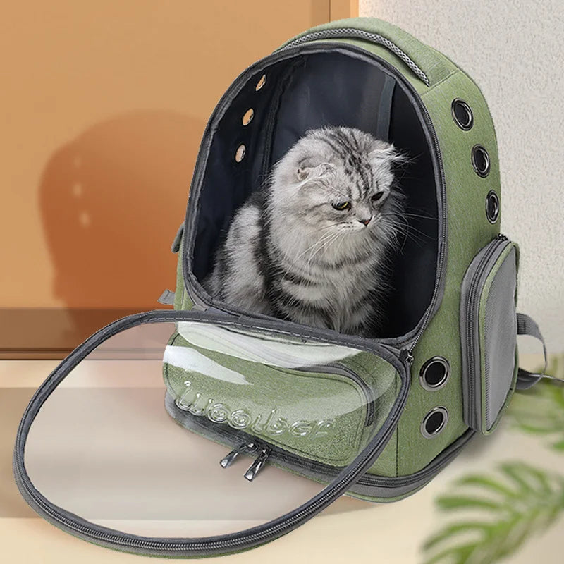 Transparent Pet Cat Carrier Bag Outdoor Travel Backpack for Cats Small Dogs Breathable Cat Carrying Bag Pet Supplies by PawHaven