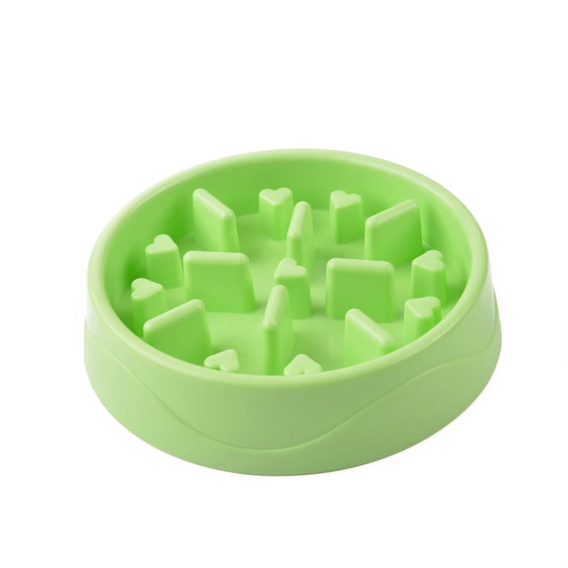 Heart Dog Bowl Anti Choke Dog Feeding Food Bowls Puppy Slow Eat Pet Bowl Feeder Dishes by PawHaven